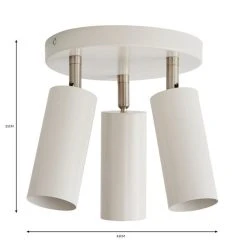Dunelm Leila 3 Light Semi Flush Ceiling Fitting -Lava Lamp Shop 30798630 alt05
