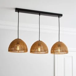 Dunelm Artisan Avery Natural 3 Light Diner Ceiling Fitting
