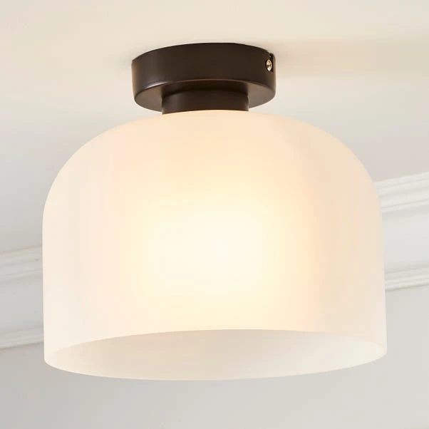 Dunelm Palazzo Frosted Flush Ceiling Fitting 1 Dunelm Palazzo Frosted Flush Ceiling Fitting