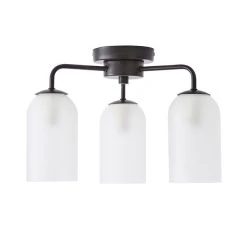 Dunelm Palazzo Semi Flush 3 Frosted Light Fitting -Lava Lamp Shop 30798679 alt04