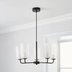 Dunelm Palazzo Frosted 5 Light Chandelier 7 Dunelm Palazzo Frosted 5 Light Chandelier -Lava Lamp Shop 30798680 alt01