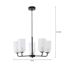 Dunelm Palazzo Frosted 5 Light Chandelier 11 Dunelm Palazzo Frosted 5 Light Chandelier -Lava Lamp Shop 30798680 alt05