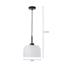 Dunelm Palazzo Frosted Ceiling Pendant -Lava Lamp Shop 30798681 alt04