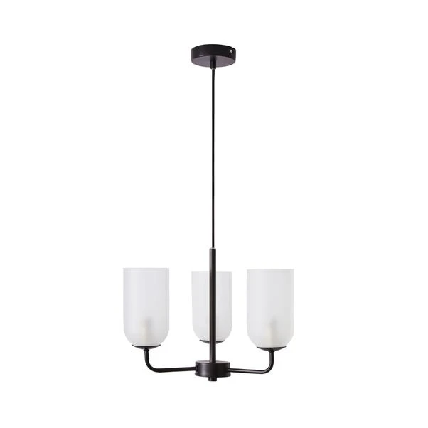 Dunelm Palazzo Frosted 3 Light Chandelier 5 Dunelm Palazzo Frosted 3 Light Chandelier - Image 5