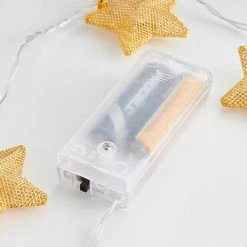 Dunelm Gold Metal Mesh Star LED String Lights -Lava Lamp Shop 30798954 alt03