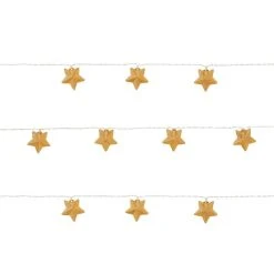 Dunelm Gold Metal Mesh Star LED String Lights -Lava Lamp Shop 30798954 alt04