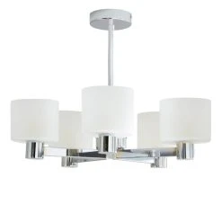 Dunelm Erin Frosted 5 Light Ceiling Fitting -Lava Lamp Shop 30818152 alt04