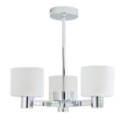 Dunelm Erin Frosted 3 Light Ceiling Fitting -Lava Lamp Shop 30818153 alt04