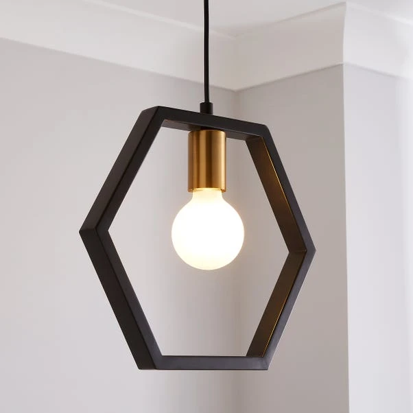 Dunelm Hexa 1 Light Ceiling Fitting 1 Dunelm Hexa 1 Light Ceiling Fitting