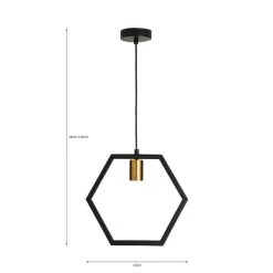 Dunelm Hexa 1 Light Ceiling Fitting 11 Dunelm Hexa 1 Light Ceiling Fitting -Lava Lamp Shop 30818432 alt07