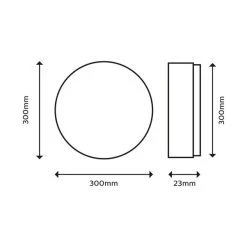 Philips Superslim Integrated LED Ceiling Light, Warm White 8 Philips Superslim Integrated LED Ceiling Light, Warm White -Lava Lamp Shop 30838286 alt02
